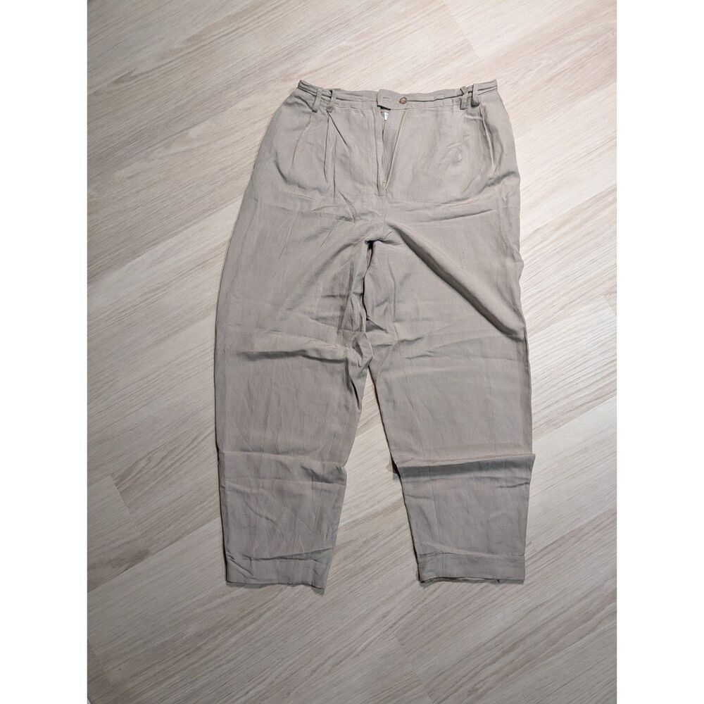 Vintage Campaign International Express Women's Pants 13/14 Taupe Gray High Rise